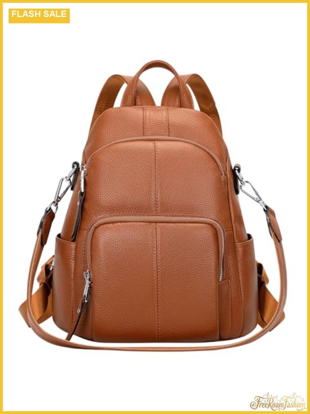 Genuine Leather Women's Backpack Anti-theft Convertible Shoulder Bag Daypack